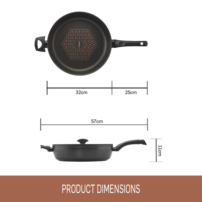 Essteele Per Salute Covered Saute Pan 32cm/5.7L