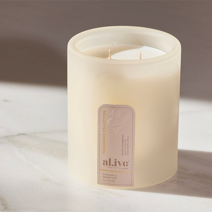 al.ive home Soy Candle Apricot & Sweet Fig