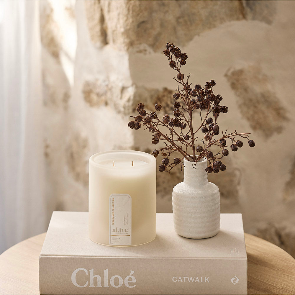 al.ive home Soy Candle Mango & Lychee