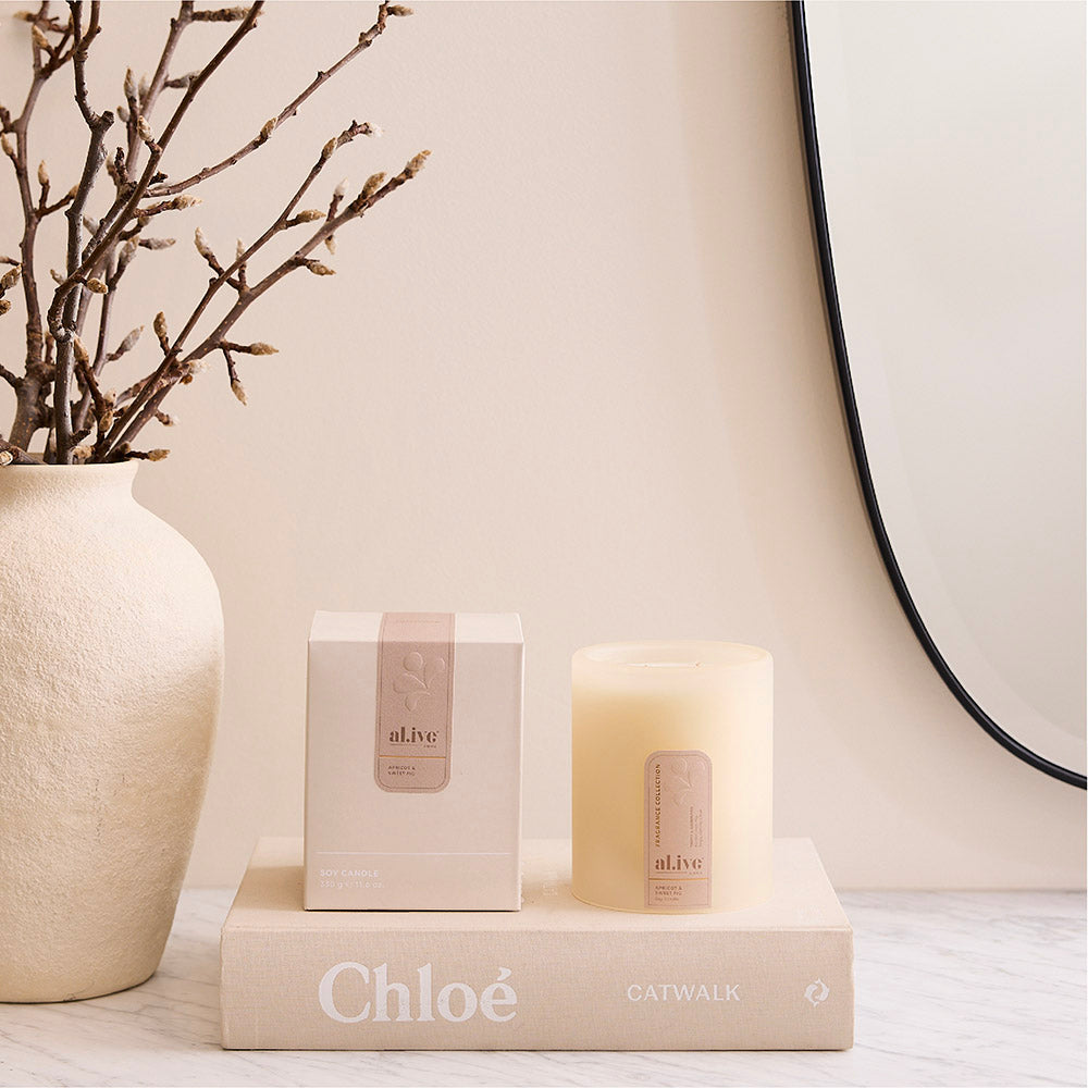 al.ive home Soy Candle Apricot & Sweet Fig