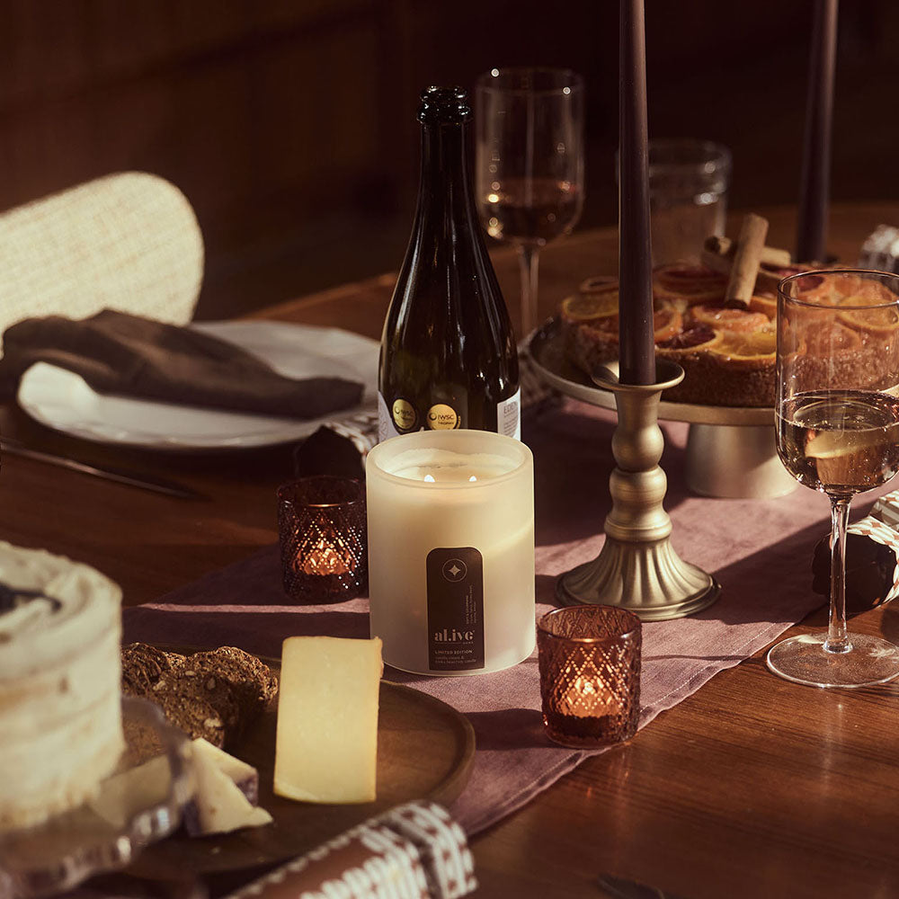 al.ive home Soy Candle Vanilla Cream & Tonka Bean