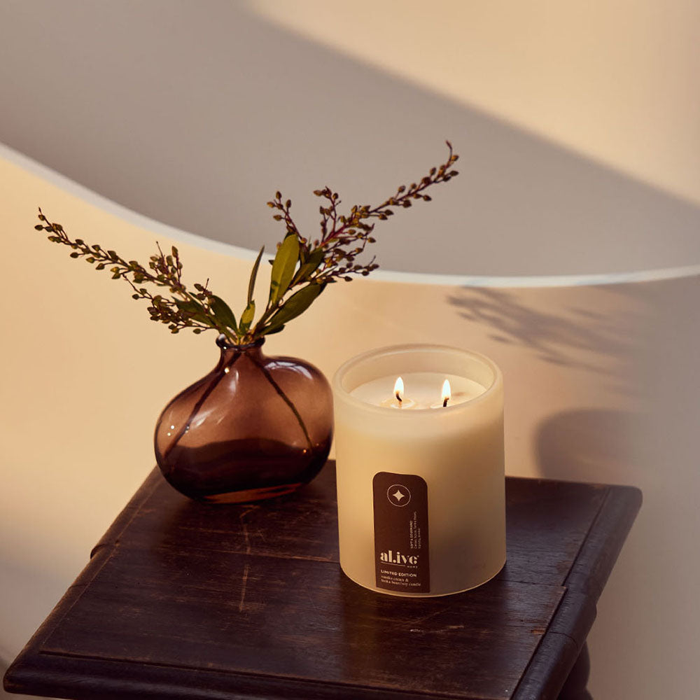 al.ive home Soy Candle Vanilla Cream & Tonka Bean