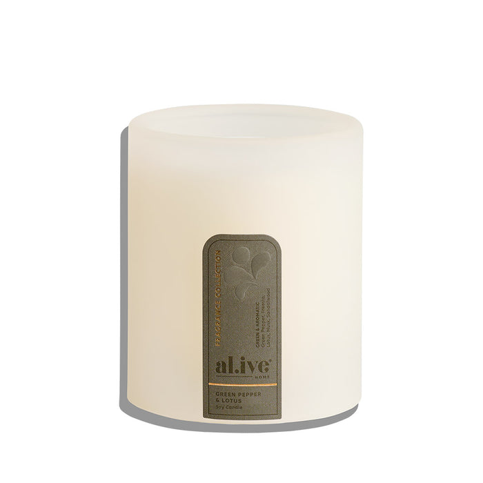 al.ive home Soy Candle Green Pepper & Lotus