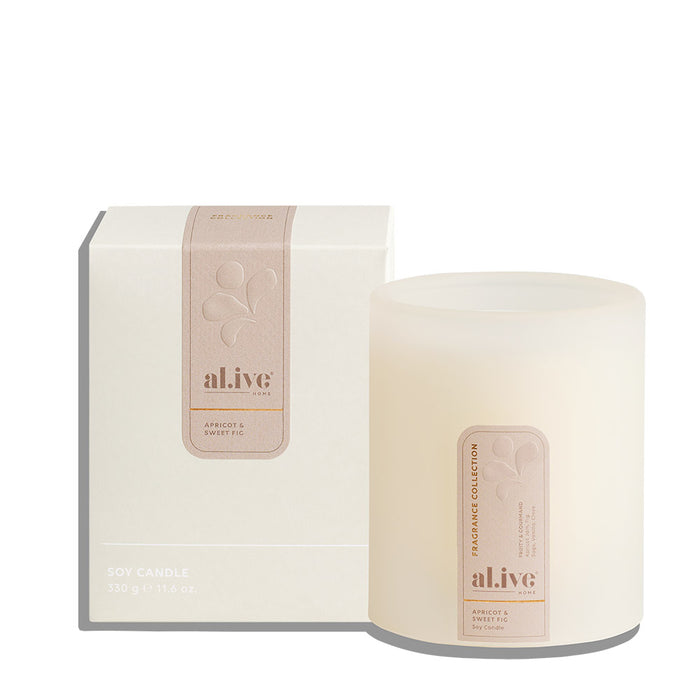 al.ive home Soy Candle Apricot & Sweet Fig