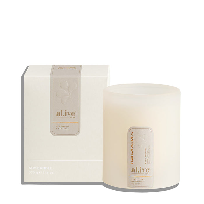 al.ive home Soy Candle Sea Cotton & Coconut