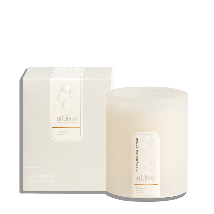 al.ive home Soy Candle Mango & Lychee