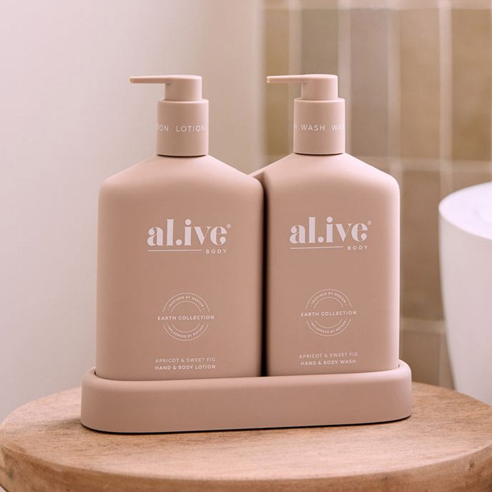 al.ive body Apricot & Sweet Fig Wash & Lotion Duo