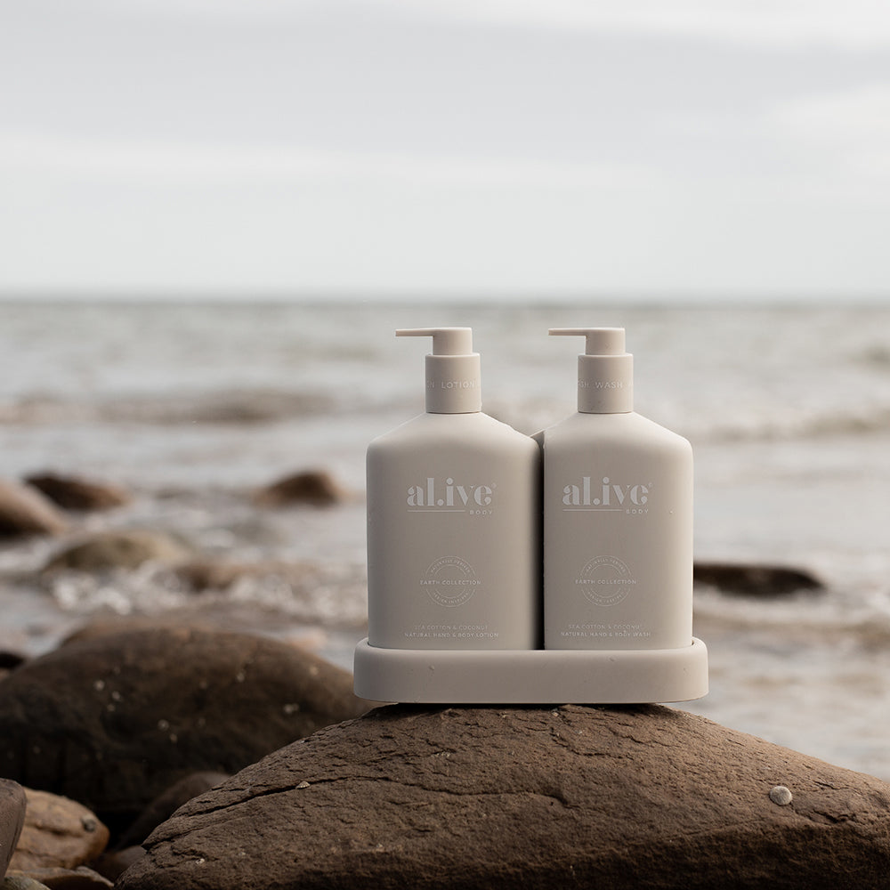 al.ive body Sea Cotton & Coconut Wash & Lotion Duo