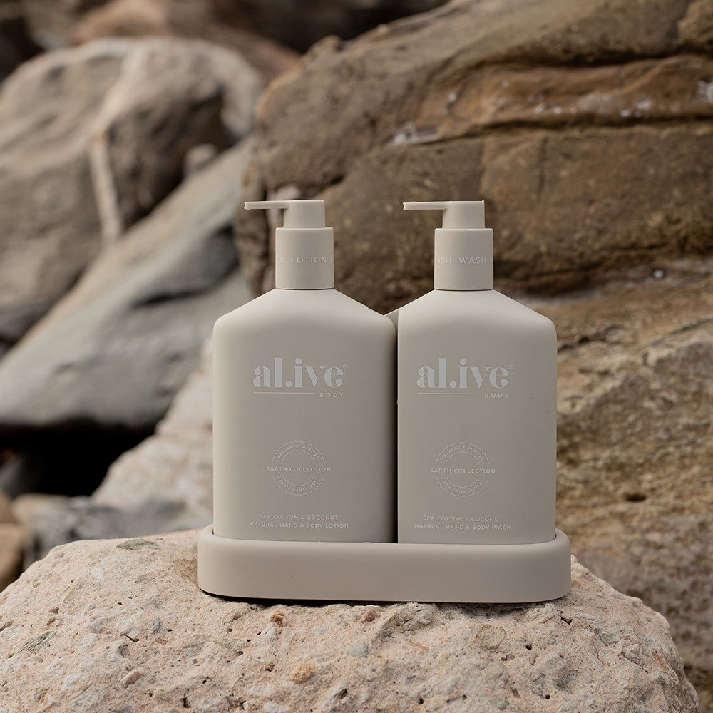 al.ive body Sea Cotton & Coconut Wash & Lotion Duo
