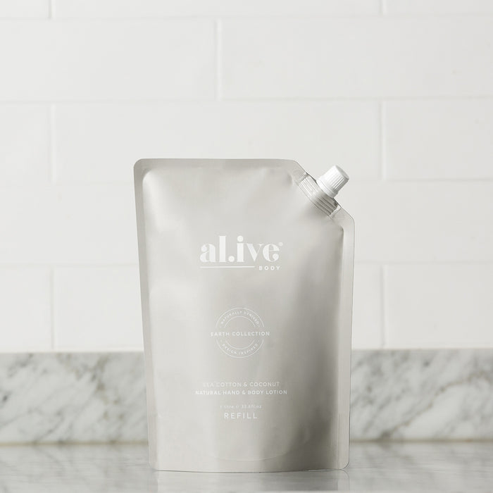 Alive Handwash Refill Sea Cotton & Coconut 1L