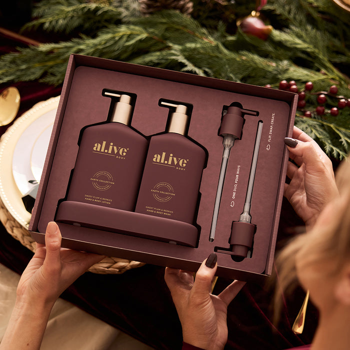 al.ive body Sweet Plum & Berries Transformative Wash & Lotion Duo