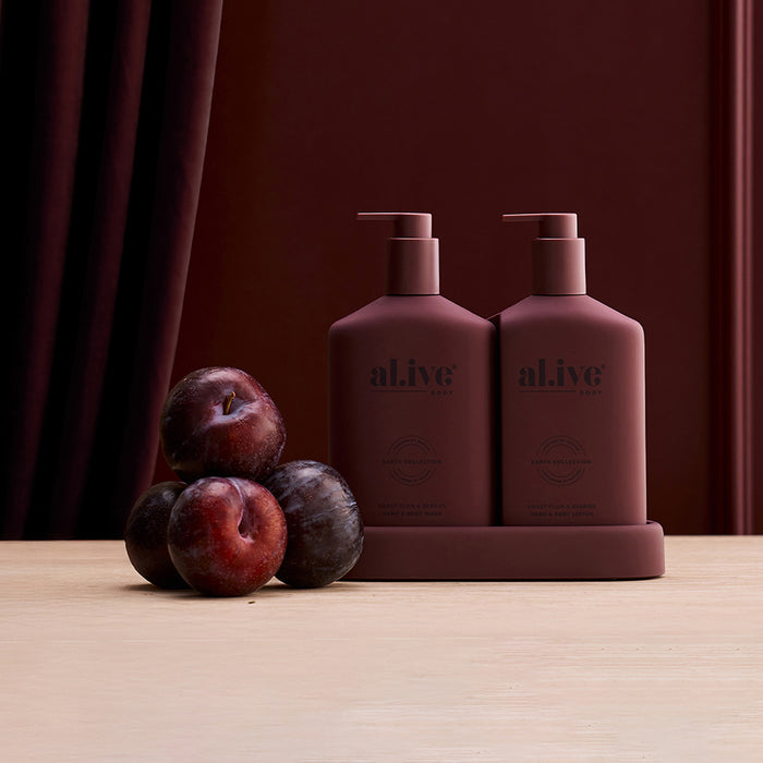 al.ive body Sweet Plum & Berries Transformative Wash & Lotion Duo