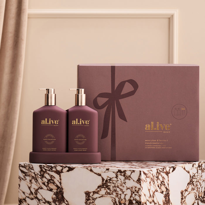 al.ive body Sweet Plum & Berries Transformative Wash & Lotion Duo