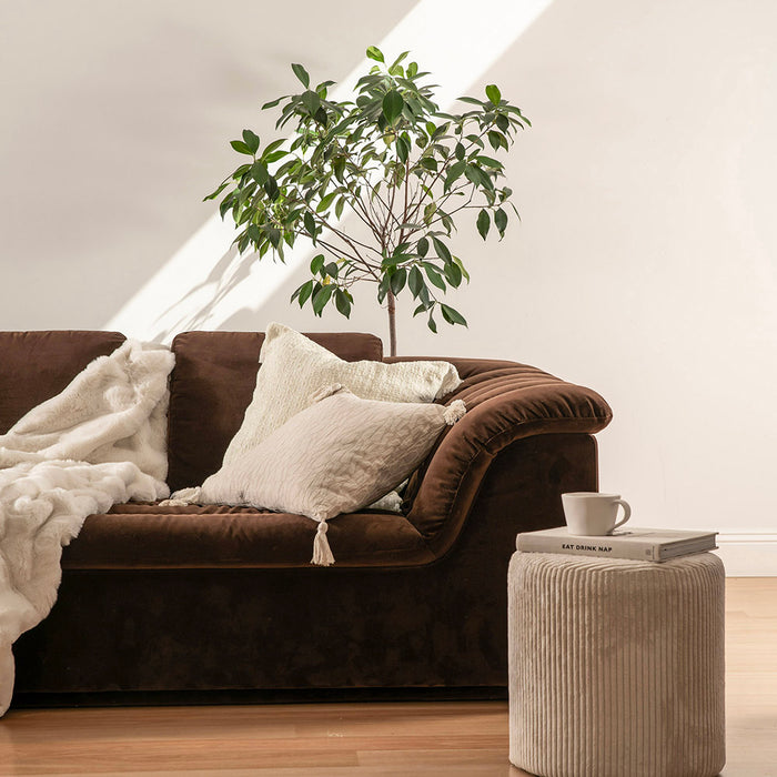 Cushion Flanelette White 50cm