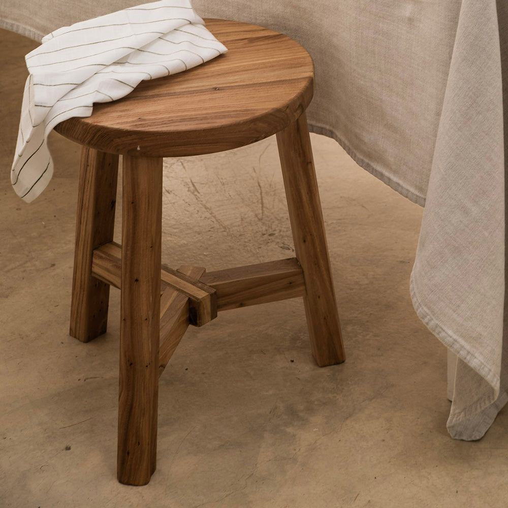 Elm Natural 40x45cm Wood Stool