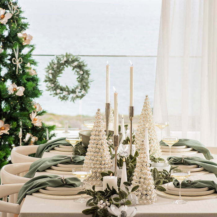 Wreath Leaves with White Berries 60cm