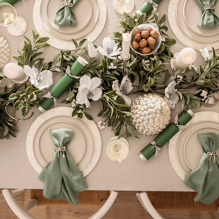 Herringbone Napkin Green