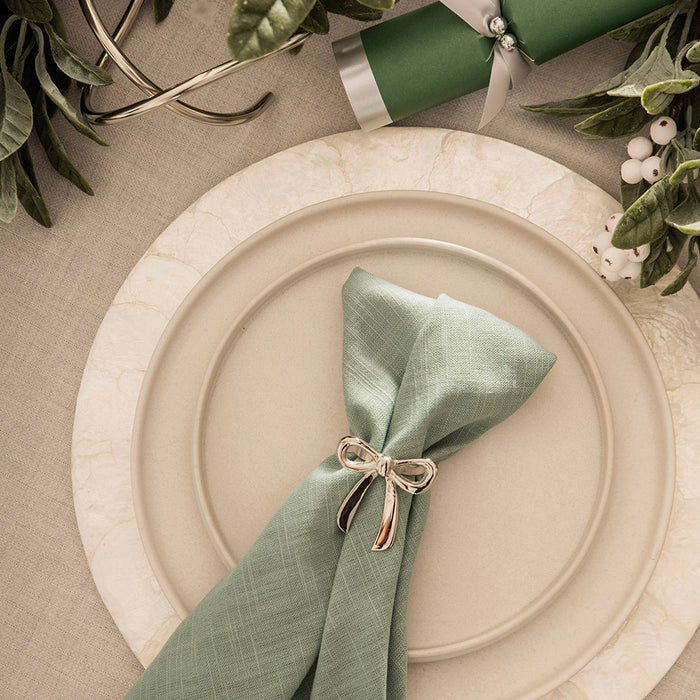 Herringbone Napkin Green