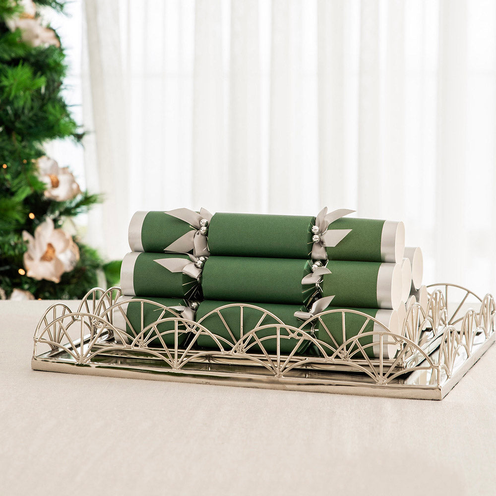 Mirror Base Tray Rectangle Nickel 35cm