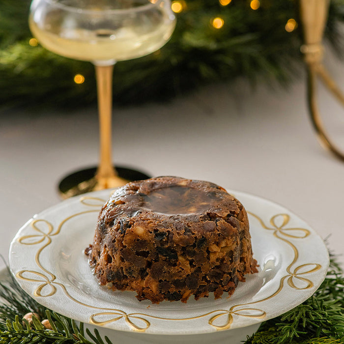 White Pearl & Gold Florette Plate 21x1.5cm