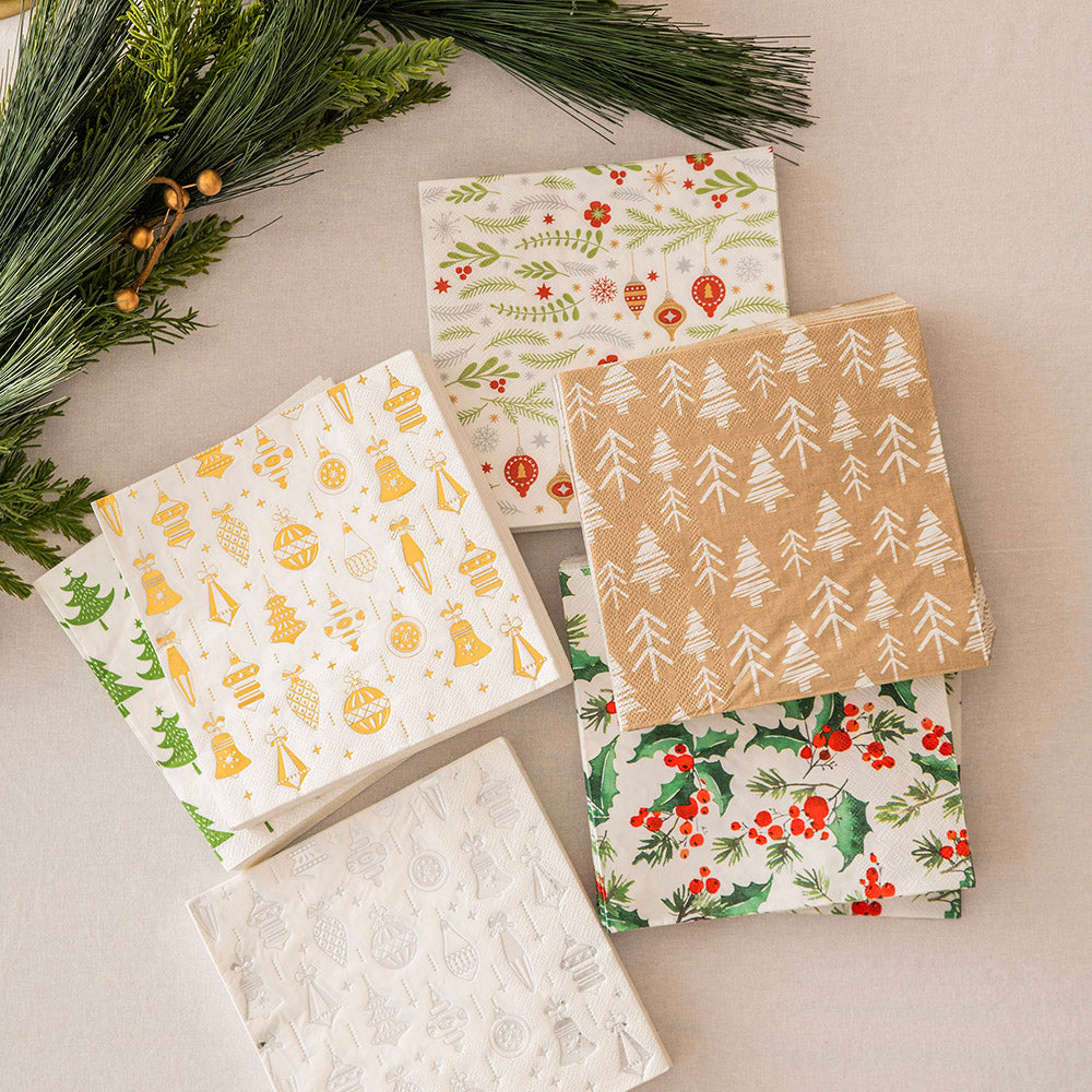 Christmas Decorations Paper Napkin Pack