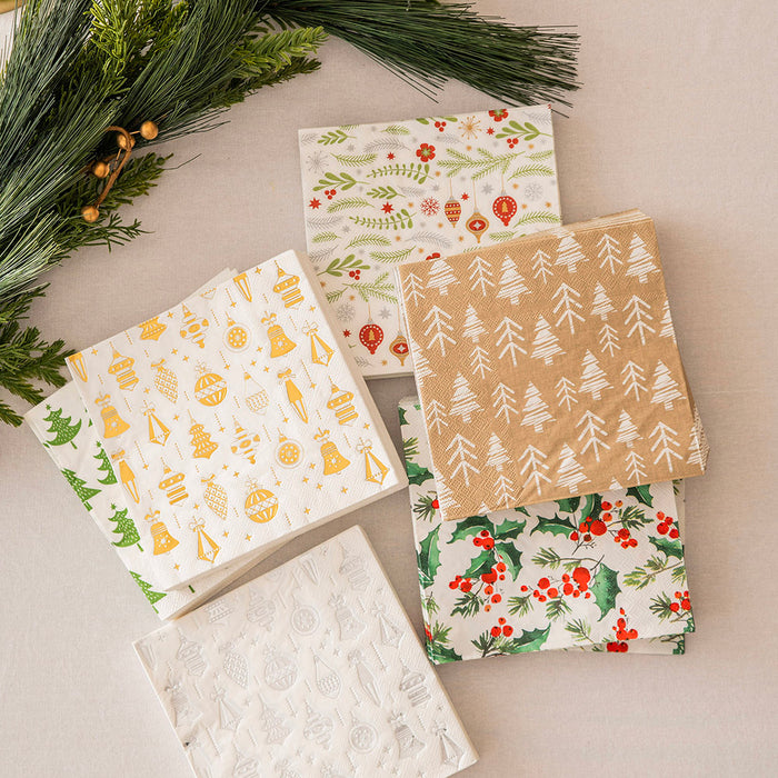 Christmas Decorations Paper Napkin Pack
