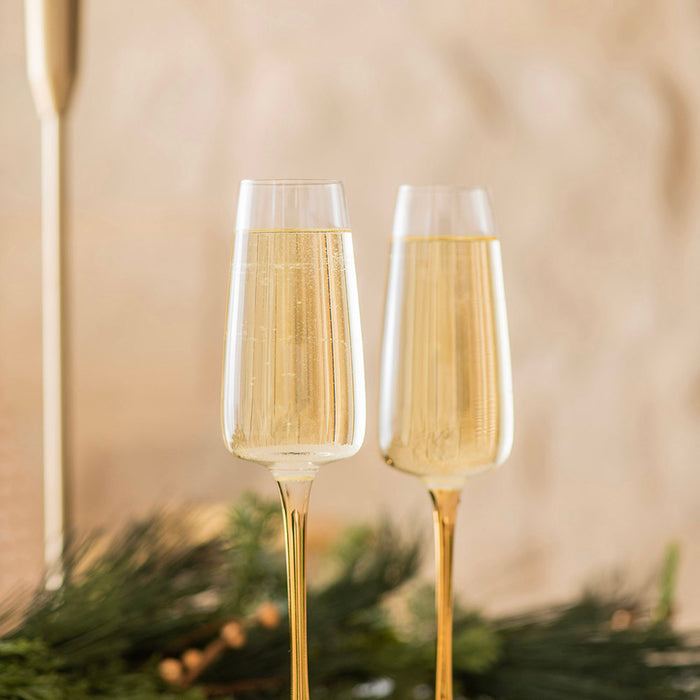 Champagne Flute Gold Stem