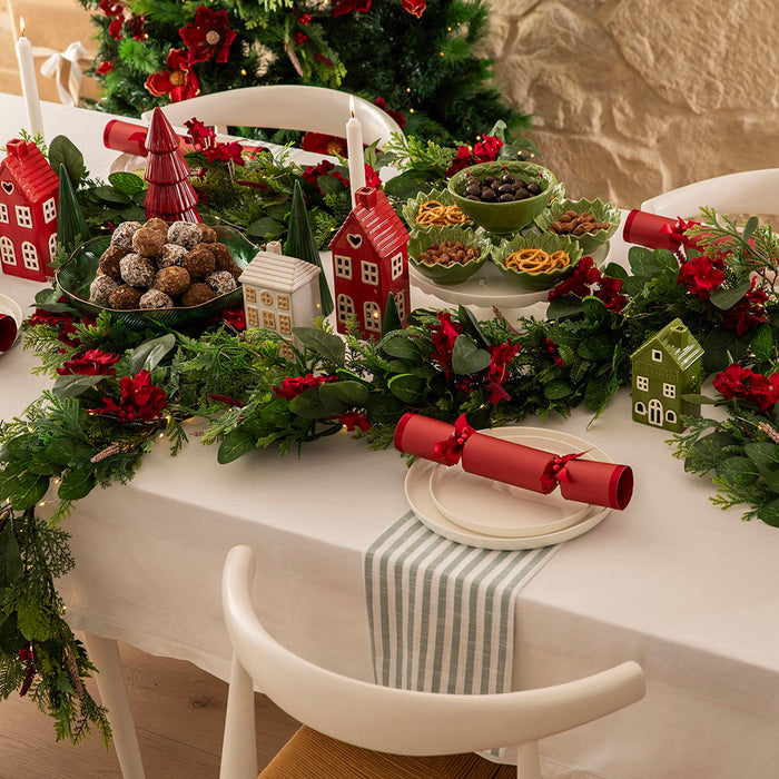 Green Christmas House Ornament