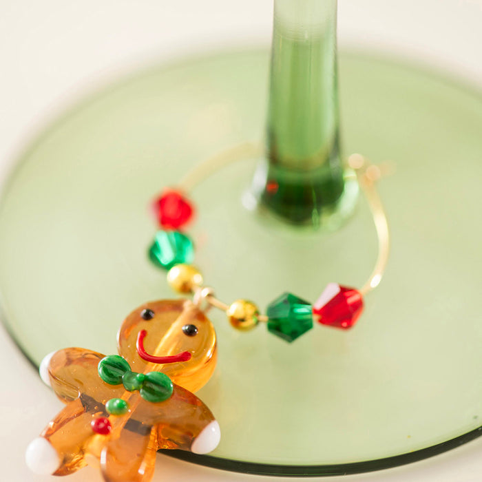 Christmas Wine Glass Charm 6pc Set