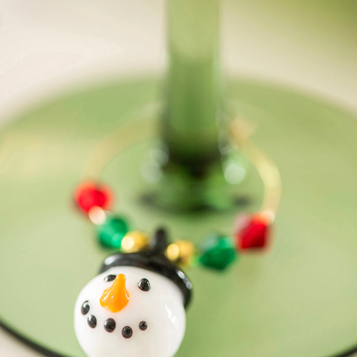 Christmas Wine Glass Charm 6pc Set
