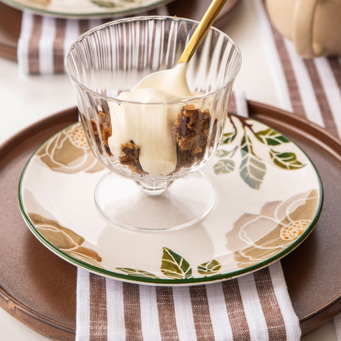 Ceramic Round Side Plate Magnolia 21cm