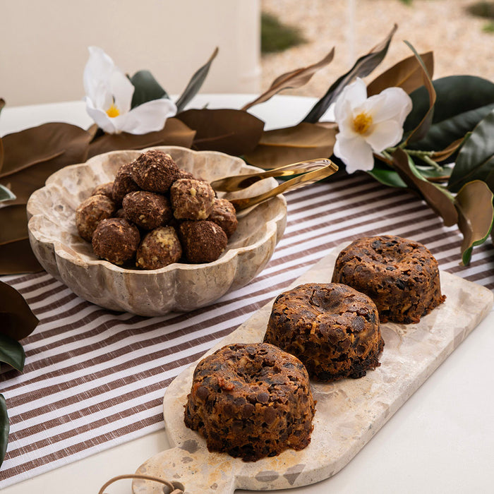 Slub Stripe Brown Runner