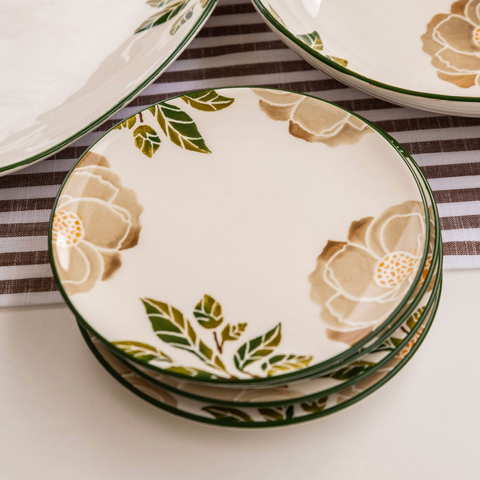 Ceramic Round Side Plate Magnolia 21cm