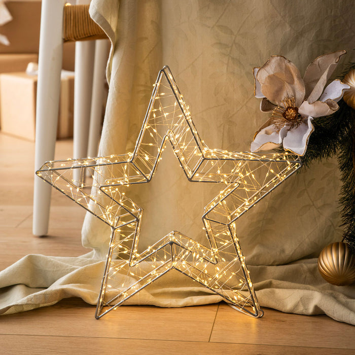 Star with Hanging LED String Lights