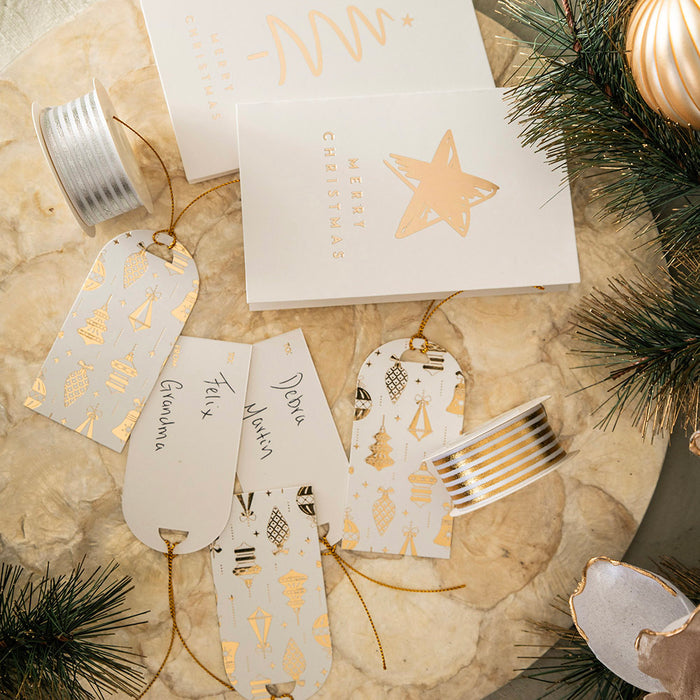 Ribbon Silver & White 5m