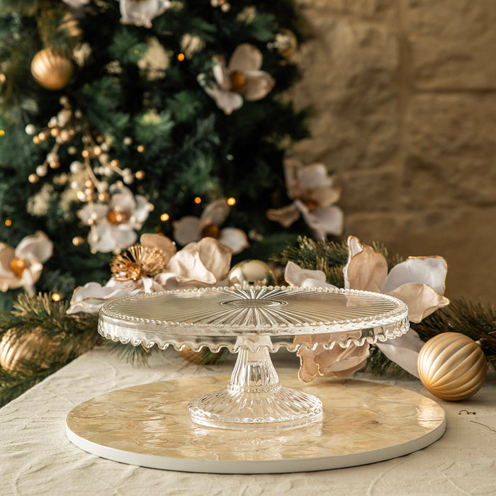 Damla Round Footed Cake Stand