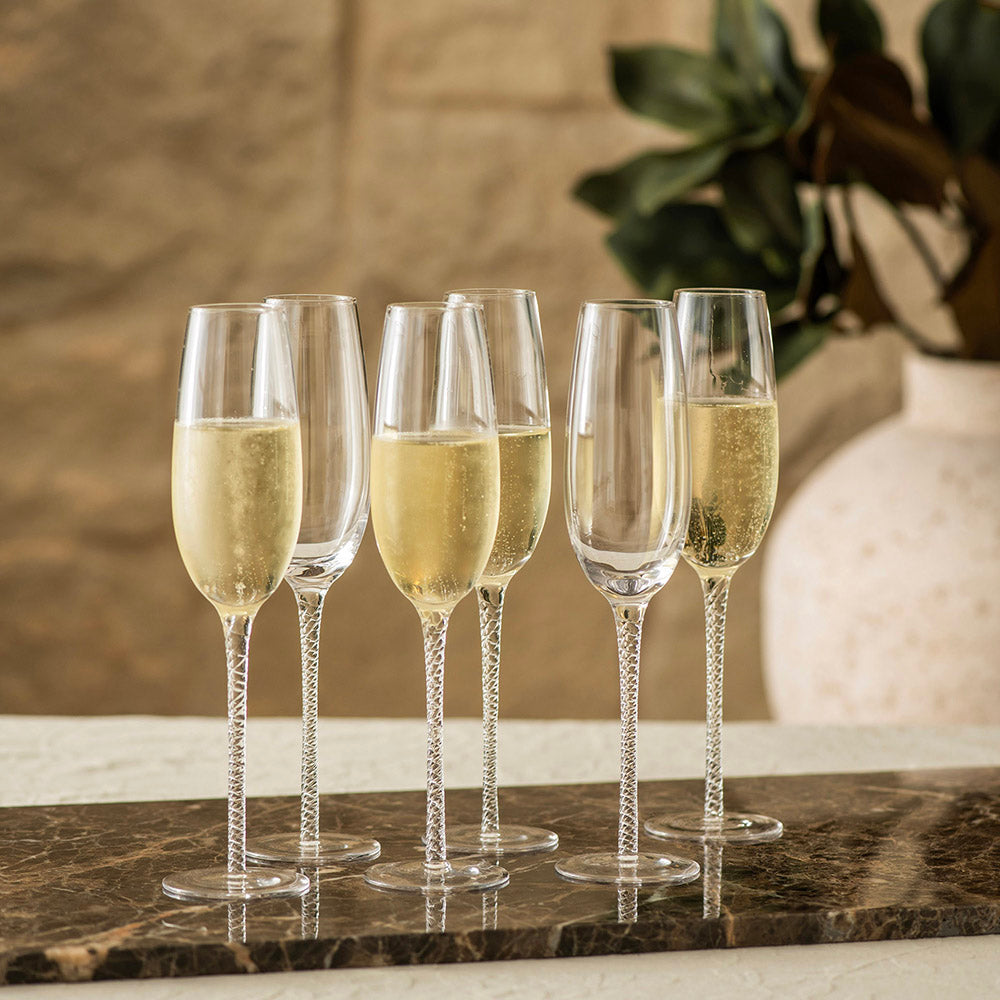 Swirl Stem Champagne Flute