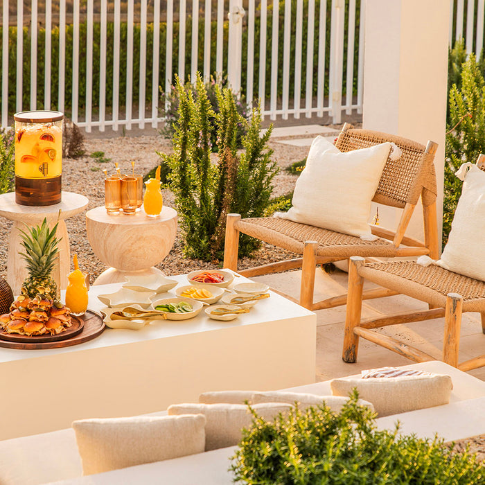 Cold Drink Dispenser with Acacia Base 7L