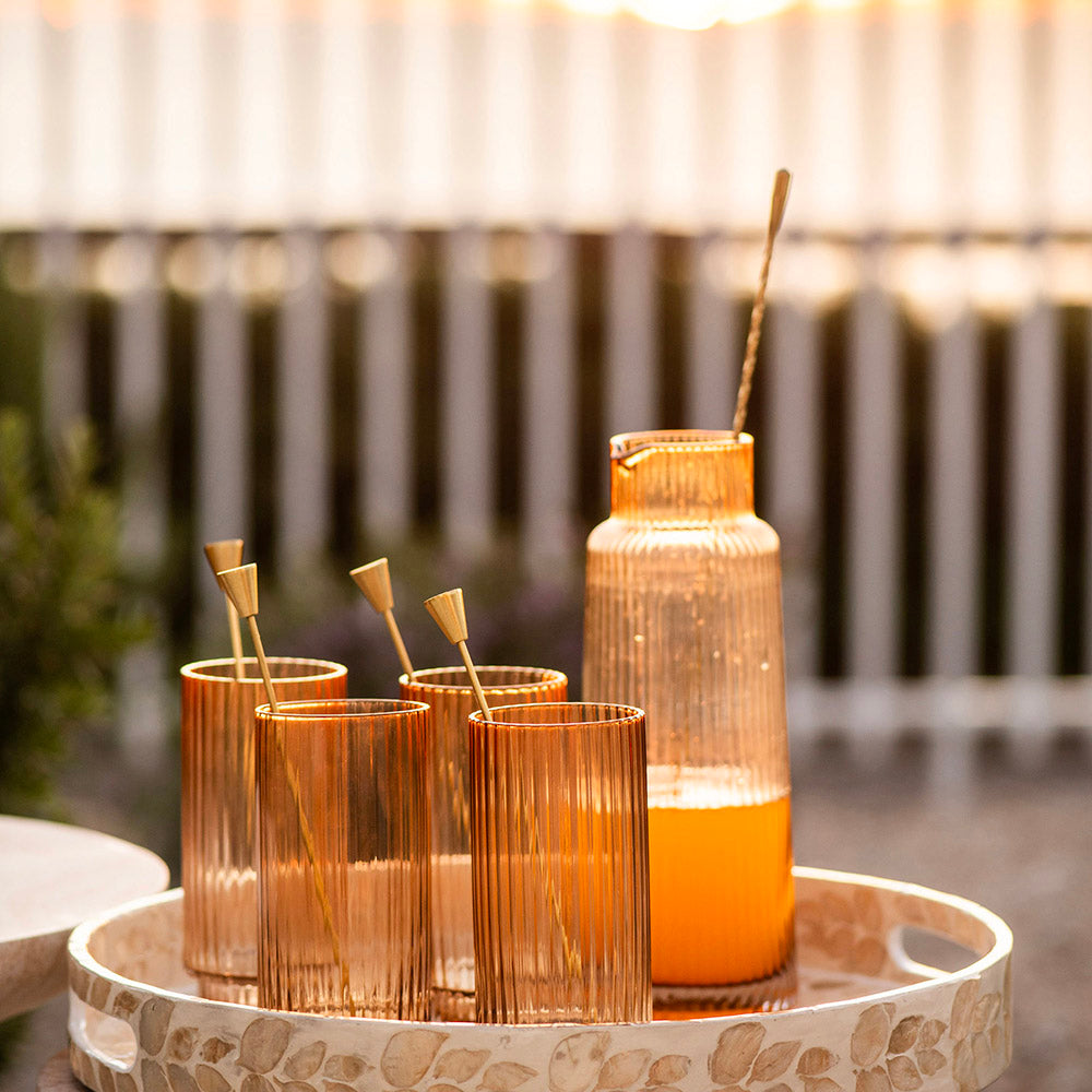 Hi Ball Glass Optic Amber