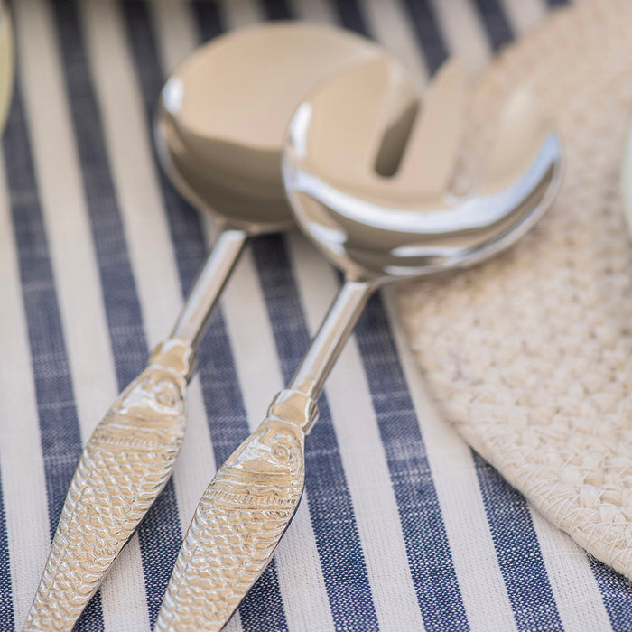 Salad Server Set with Fish Handle