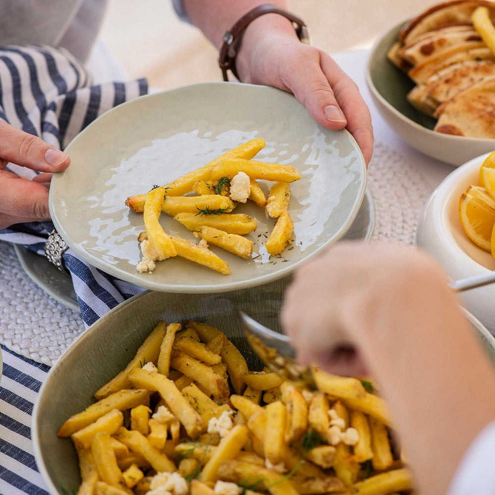 Melamine Side Plate Speckle Green