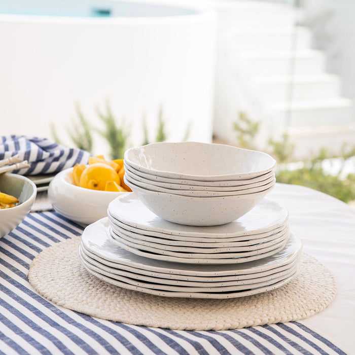 Melamine Bowl Speckle White