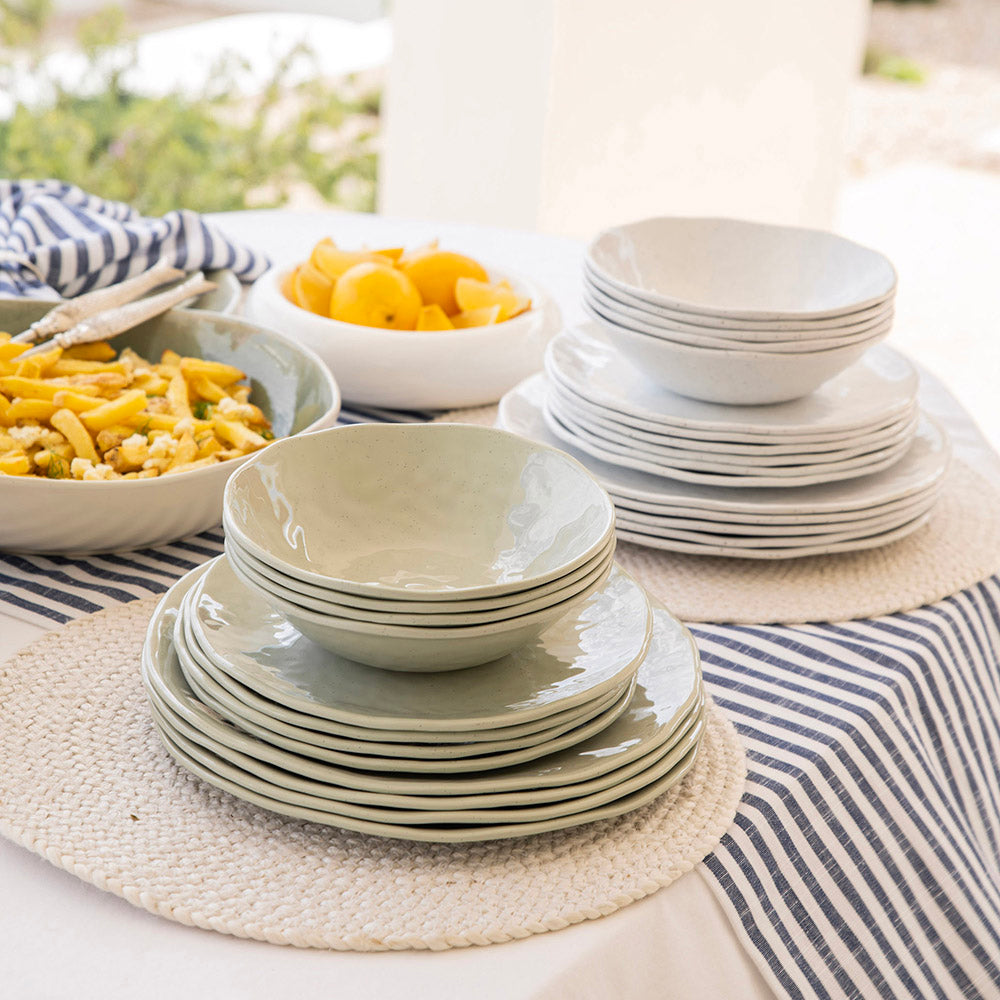 Melamine Side Plate Speckle Green