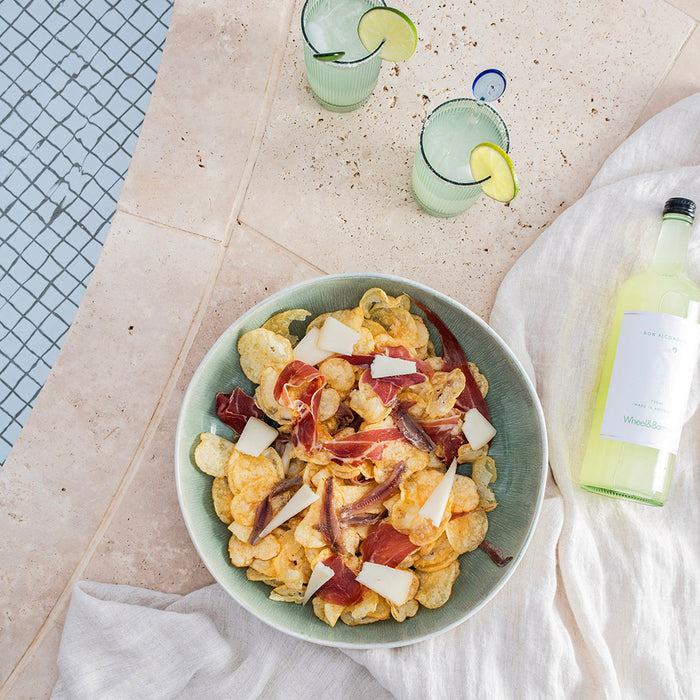 Glass Bar Spoon Green & Clear