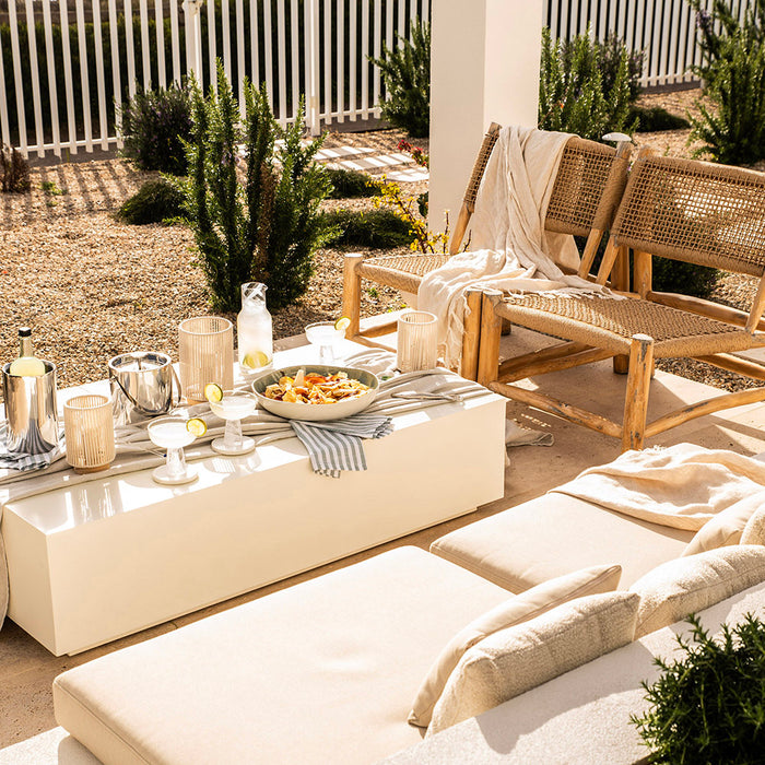 Natural String Table Lamp with Battery 11x16cm