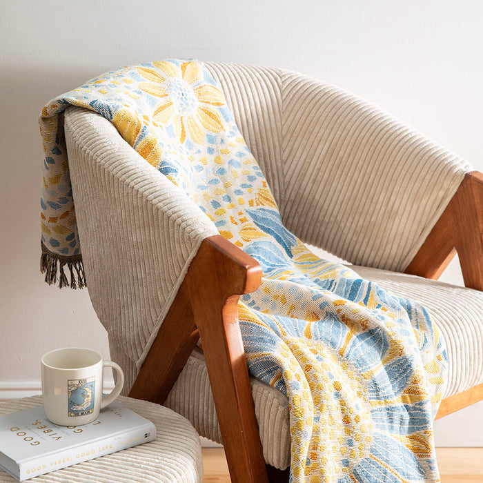 THROW Jacquard Cream Multi 130x160cm