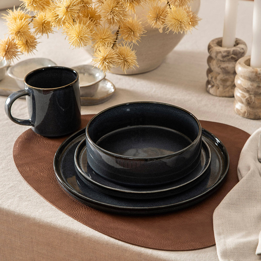 Ink Linear 12 pc Stoneware Dinner Set