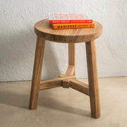 Elm Natural 40x45cm Wood Stool
