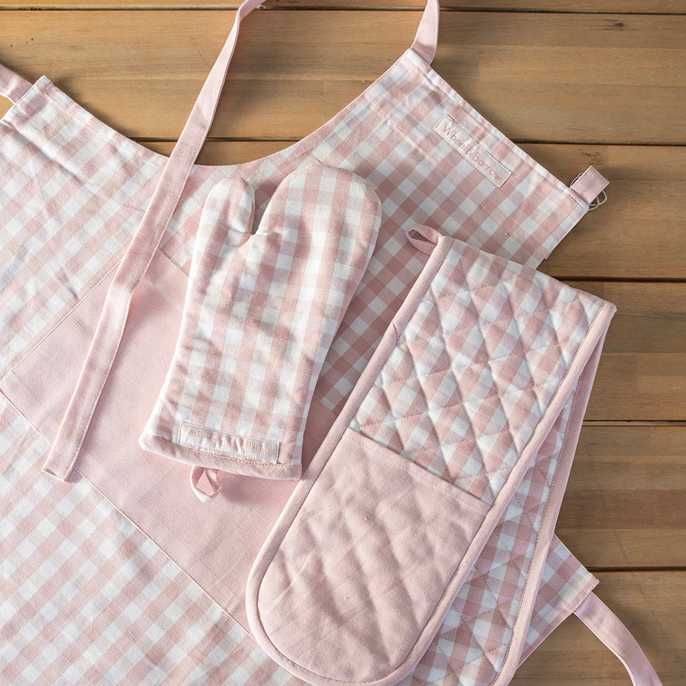 Pink Gingham 70x90cm Apron