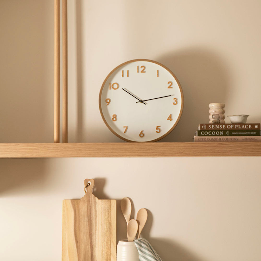 Wood Look Wall Clock